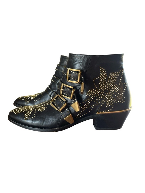 Chloe Shoes - Chloe Susanna Studded Leather Ankle Boots